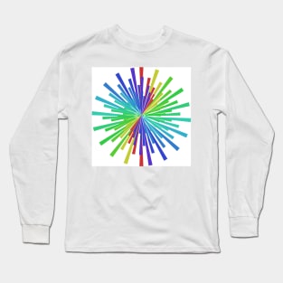 Radial colorful background Long Sleeve T-Shirt